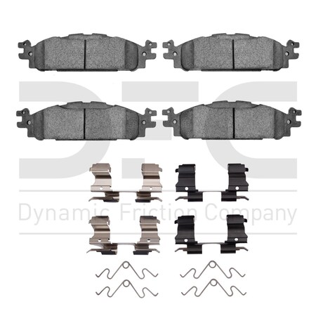 Dynamic Friction Co 3000 CERAMIC BRAKE PADS W/HDW 1310-1508-01